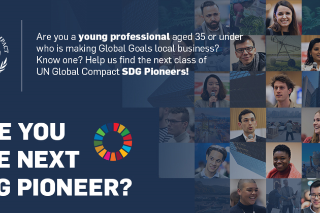 UN Global Compact Aufruf: SDG-Pioniere gesucht!