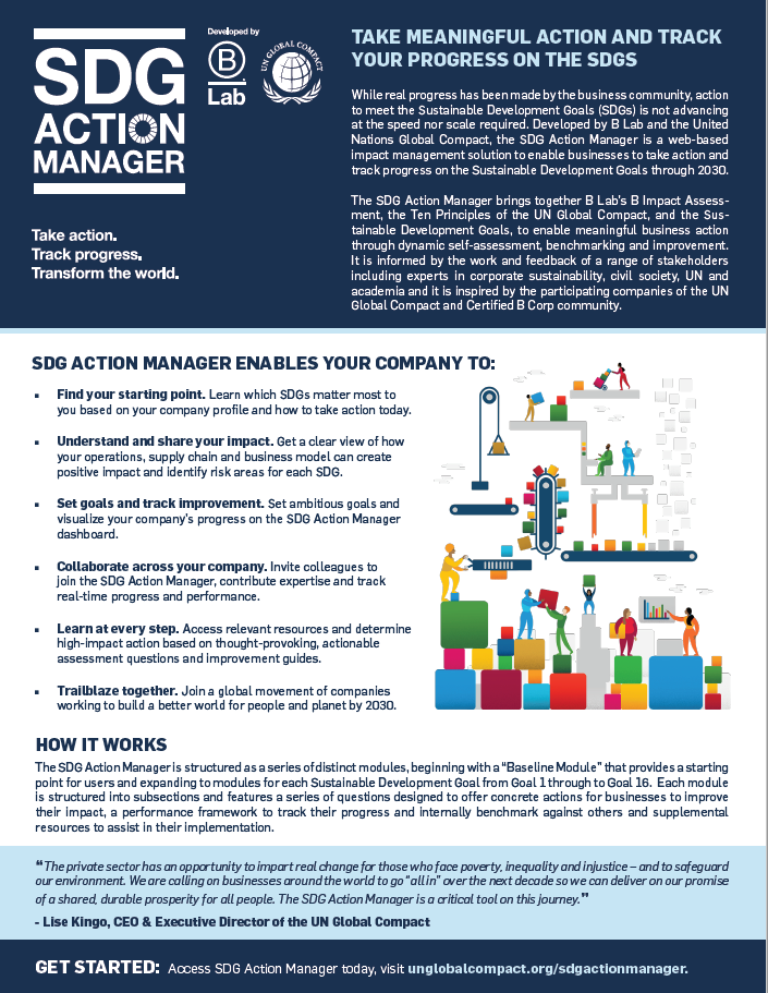 SDG Action Manager Broschüre 