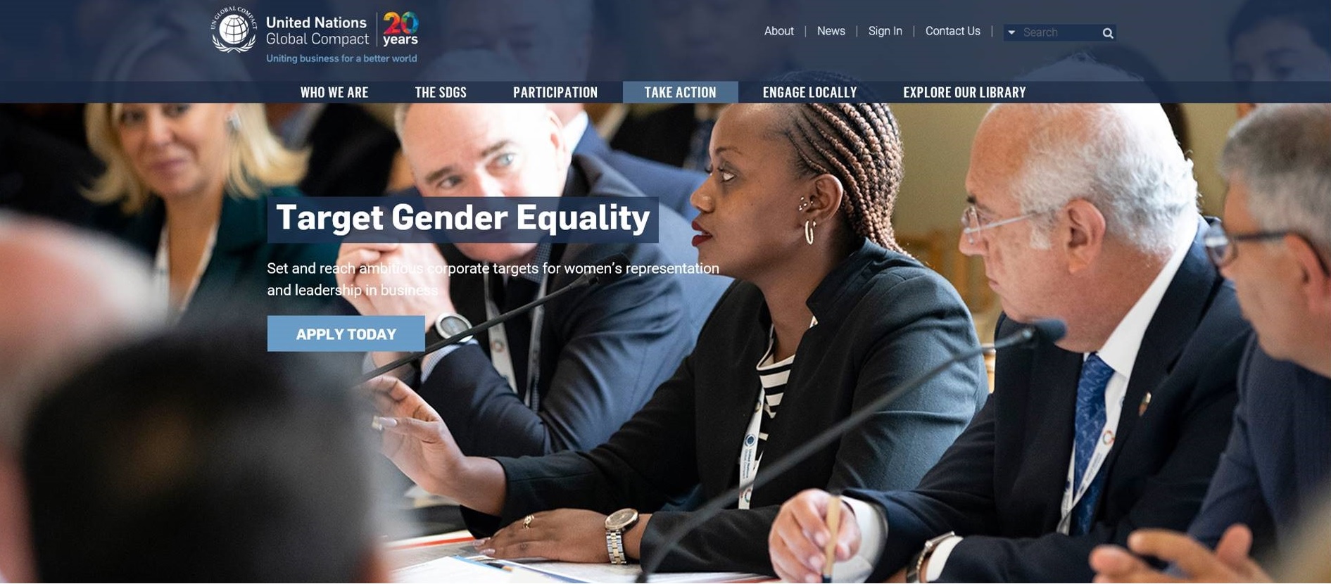 UN Global Compact Target Gender Equality Programm